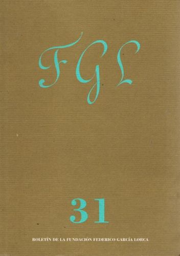 Portada del libro de FGL. Boletin de la Fundacion Federico Garcia Lorca