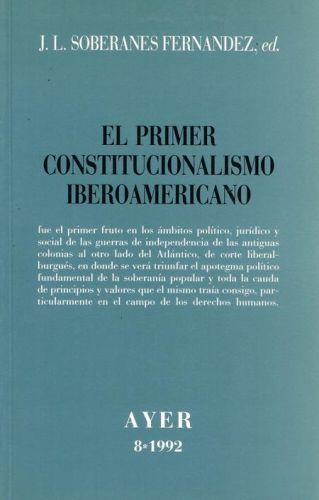 Portada del libro de EL PRIMER CONSTITUCIONALISMO IBEROAMERICANO