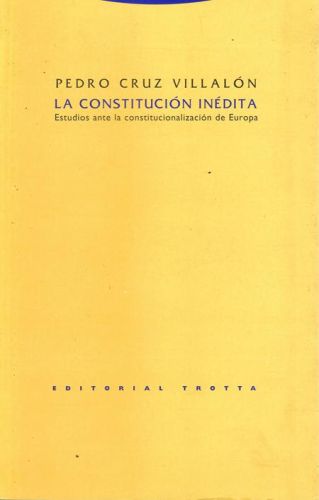 Portada del libro de LA CONSTITUCION INEDITA