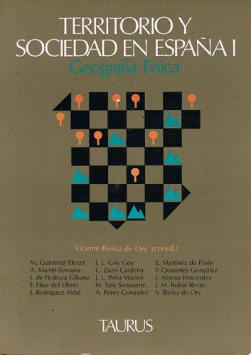 Portada del libro de TERRITORIO Y SOCIEDAD EN ESPAÑA. GEOGRAFIA FISICA