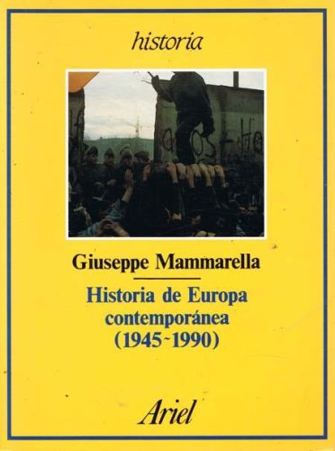 Portada del libro de HISTORIA DE EUROPA CONTEMPORANEA (1945-1990)