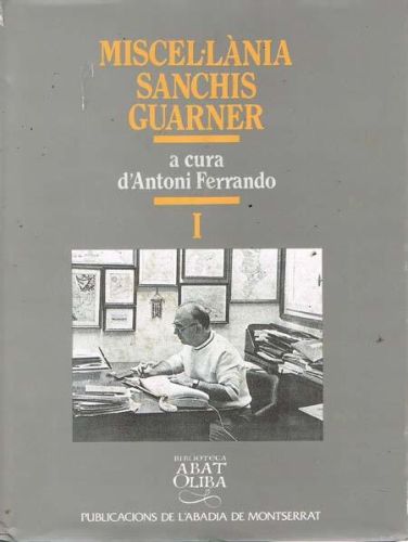 Portada del libro de MISCEL·LANIA SANCHIS GUARNER (3 vols.)