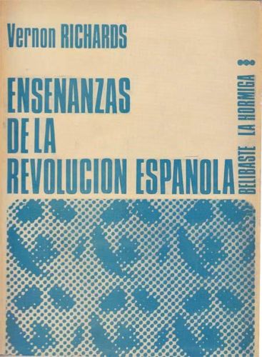 Portada del libro de ENSEÑANZAS DE LA REVOLUCION ESPAÑOLA