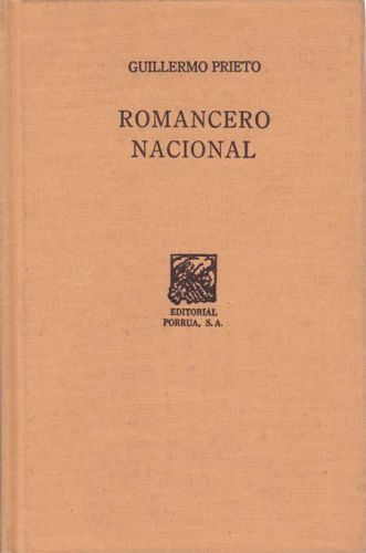 Portada del libro de ROMANCERO NACIONAL