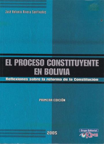 Portada del libro de ELPROCESO CONSTITUYENTE EN BOLIVIA