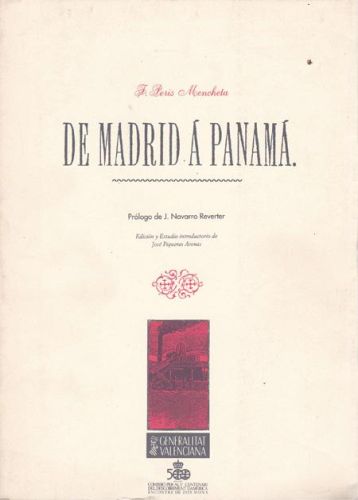 Portada del libro de DE MADRID A PANAMA.