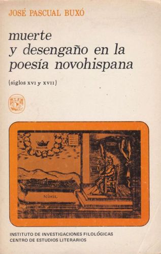 Portada del libro de MUERTE Y DESENGAÑO EN LA POESIA NOVOHISPANA