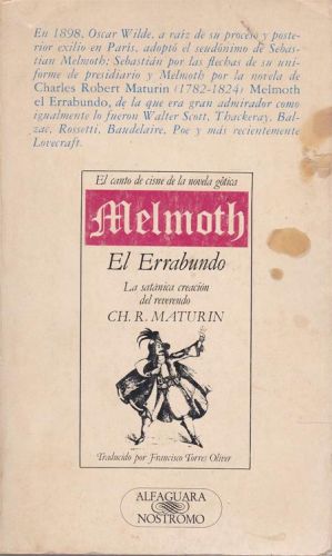 Portada del libro de MELMOTH EL ERRABUNDO
