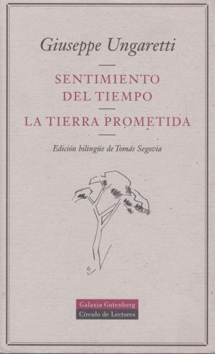 Portada del libro de SENTIMIENTO DEL TIEMPO / LA TIERRA PROMETIDA