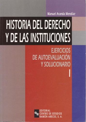 Portada del libro de HISTORIA DEL DERECHO Y DE LAS INSTITUCIONES (2 Vols.)