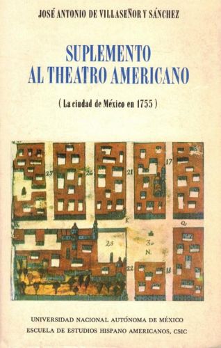 Portada del libro de SUPLEMENTO AL THEATRO AMERICANO