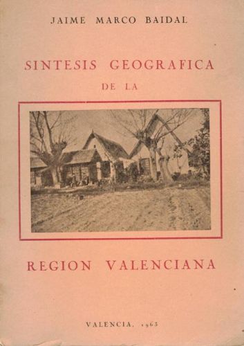 Portada del libro de SINTESIS GEOGRAFICA DE LA REGION VALENCIANA