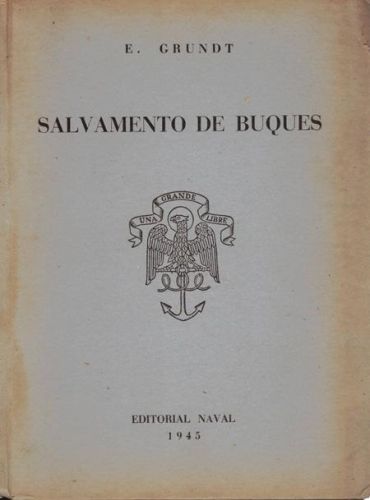 Portada del libro de SALVAMENTO DE BUQUES