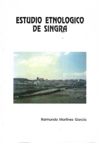 Portada del libro de ESTUDIO ETNOLOGICO DE SINGRA