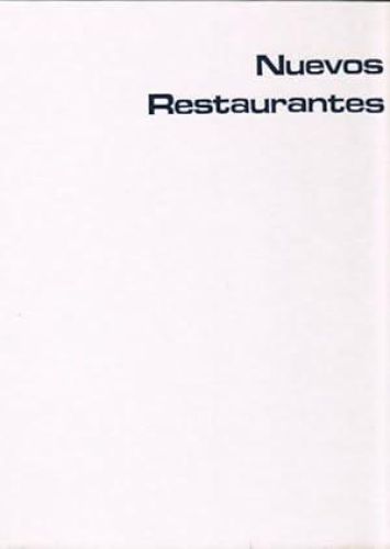 Portada del libro de NUEVOS RESTAURANTES.