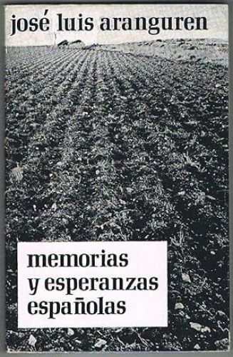 Portada del libro de MEMORIAS Y ESPERANZAS ESPAÑOLAS.