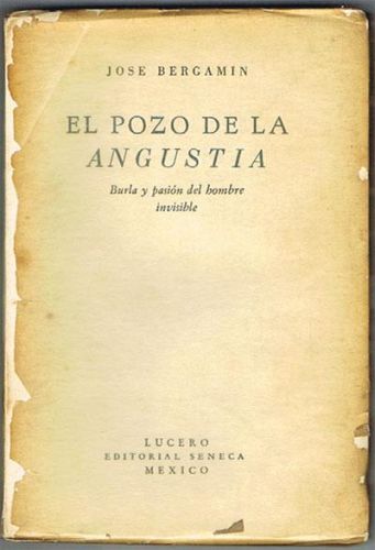 Portada del libro de EL POZO DE LA ANGUSTIA. Burla y pasión del hombre invisible.