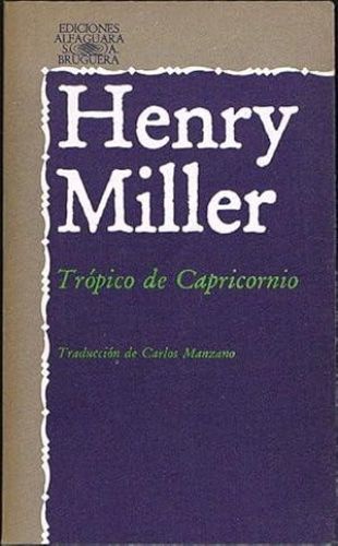 Portada del libro de TRÓPICO DE CAPRICORNIO.