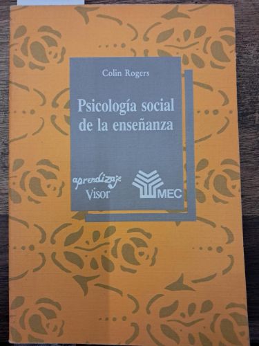 Portada del libro de PSICOLOGIA SOCIAL DE LA ENSEÑANZA 