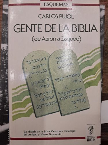 Portada del libro de GENTE DE LA BIBLIA (DE AARON A ZAQUEO)