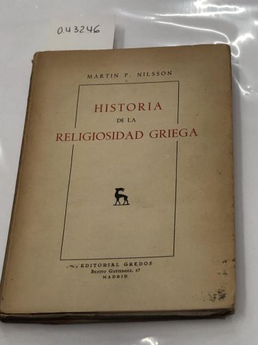 HISTORIA DE LA RELIGIOSIDAD GRIEGA 
