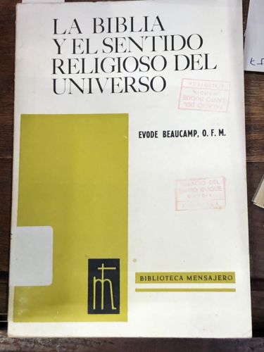 Portada del libro de LA BIBLIA Y EL SENTIDO RELIGIOSO DEL UNIVERSO 