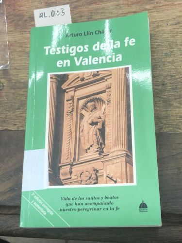 Portada del libro de TESTIGOS DE LA FE EN VALENCIA 