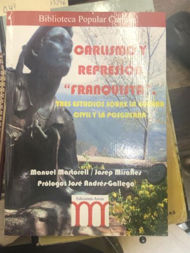 Portada del libro de CARLISMO Y REPRESION FRANQUISTA 