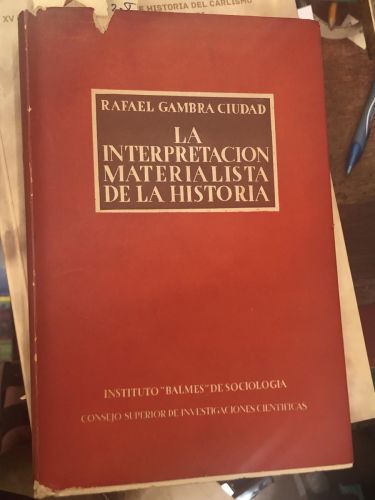 Portada del libro de LA INTERPRETACION MATERIALISTA DE LA HISTORIA 