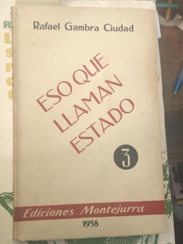 Portada del libro de ESO QUE LLAMAN ESTADO 
