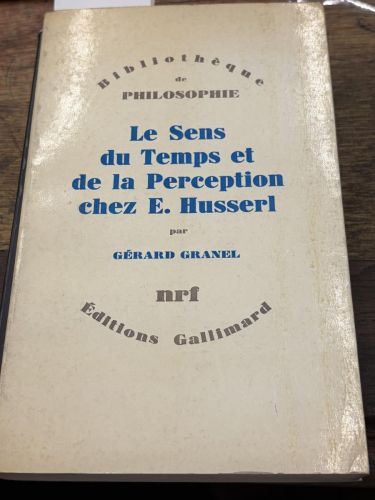 LE SENS DU TEMPS ET DE LA PERCEPTION 